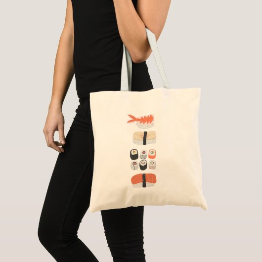 Sushi Nigiri Maki Roll Japan Food Art Tote Bag Tragetasche (Vorderseite (Produkt))