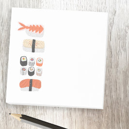Sushi Nigiri Maki Roll Japanisch Art Food Post-it Klebezettel