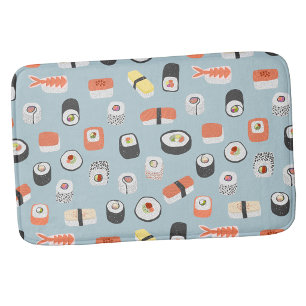 Sushi Nigiri Maki Roll Muster Badematte