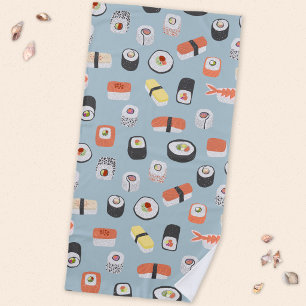 Sushi Nigiri Maki Roll Muster Strandtuch