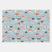 Sushi Nigiri Maki Roll Pattern Geschenkpapier Set (Vorderseite)
