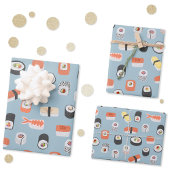 Sushi Nigiri Maki Roll Pattern Geschenkpapier Set