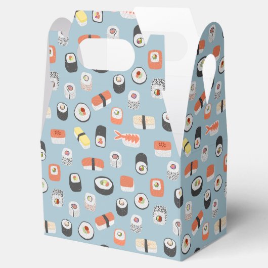 Sushi Nigiri Maki Roll Pattern Geschenkschachtel (Geöffnet)