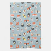 Sushi Nigiri Maki Roll Pattern Geschirrtuch (Vertikal)