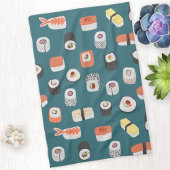 Sushi Nigiri Maki Roll Pattern Geschirrtuch