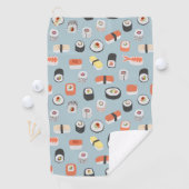 Sushi Nigiri Maki Roll Pattern Golfhandtuch (Insitu)