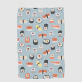Sushi Nigiri Maki Roll Pattern Golfhandtuch (Vorderseite)