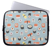 Sushi Nigiri Maki Roll Pattern Laptopschutzhülle (Vorderseite)