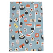 Sushi Nigiri Maki Roll Pattern Mittlere Geschenktüte (Rückseite)
