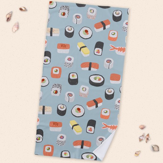 Sushi Nigiri Maki Roll Pattern Strandtuch