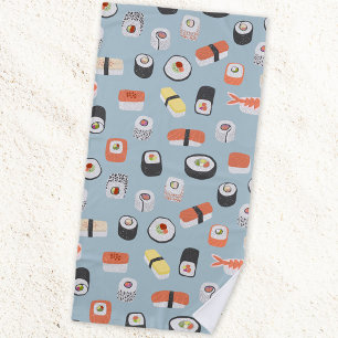 Sushi Nigiri Maki Roll Pattern Strandtuch