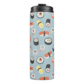 Sushi Nigiri Maki Roll Pattern Thermosbecher (Vorderseite)