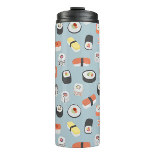 Sushi Nigiri Maki Roll Pattern Thermosbecher