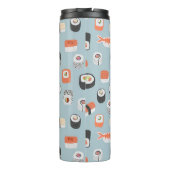 Sushi Nigiri Maki Roll Pattern Thermosbecher (Rückseite)