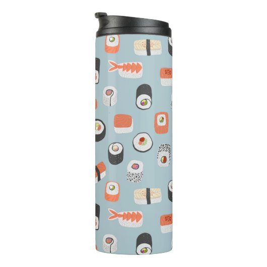 Sushi Nigiri Maki Roll Pattern Thermosbecher (Nach rechts gedreht)