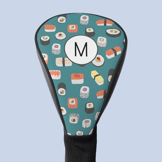 Sushi Nigiri Maki Rolls Japanese Food Monogram Golf Headcover