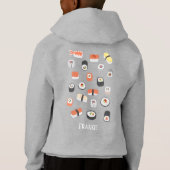 Sushi Nigiri Sashimi Maki Roll Hoodie (Rückseite)