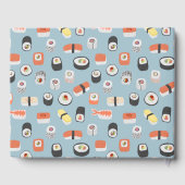 Sushi Nigiri Sashimi Maki Roll Individuelle Name Gästebuch (Rückseite)