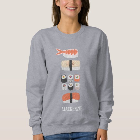 Sushi Nigiri Sashimi Maki Roll Sweatshirt (Vorderseite)
