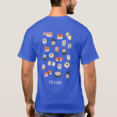 Sushi Nigiri Sashimi Maki Roll T-Shirt (Rückseite)