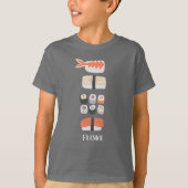 Sushi Nigiri Sashimi Maki Roll T-Shirt (Vorderseite)