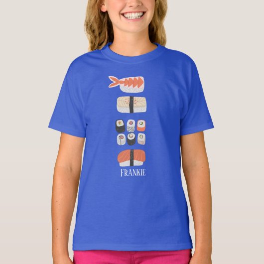 Sushi Nigiri Sashimi Maki Roll T-Shirt (Vorderseite)