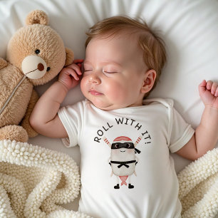 Sushi-Ninja-Baby-Bodyanzug, Lustiges Ninja-Baby-Ge Baby Strampler
