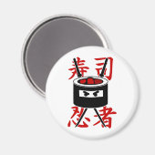 Sushi Ninja Magnet (Vorderseite/Rückseite)