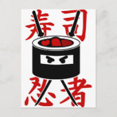 Sushi Ninja Postkarte (Vorderseite)