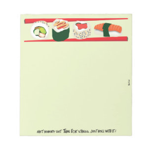 Sushi Notepad Notizblock