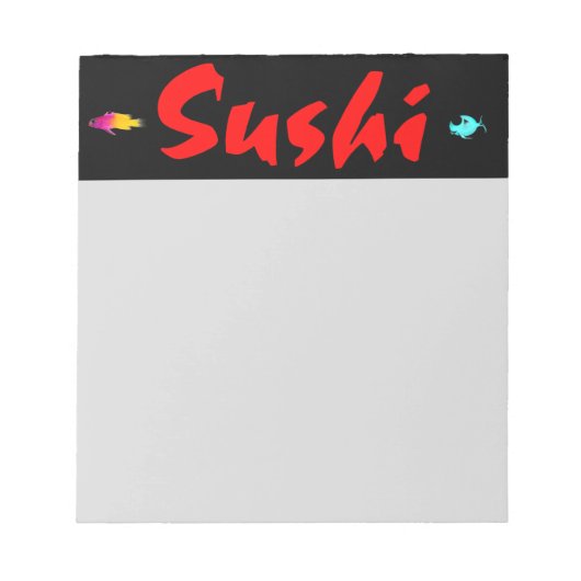 Sushi Notizblock (Vorderseite)