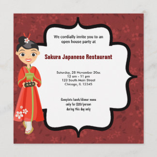 Sushi Open House Einladung
