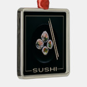 Sushi-Ornament Silbernes Ornament (Rechts)