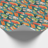 Sushi Packpapier | Wasserfarbe | Sashimi | (Ecke)