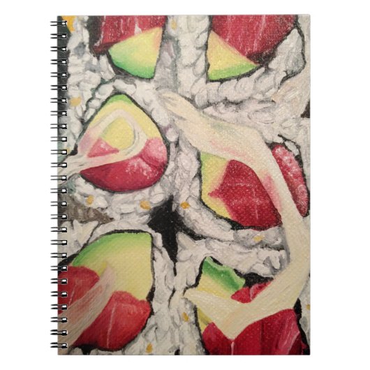 Sushi Painting-Notebook Notizblock (Vorderseite)