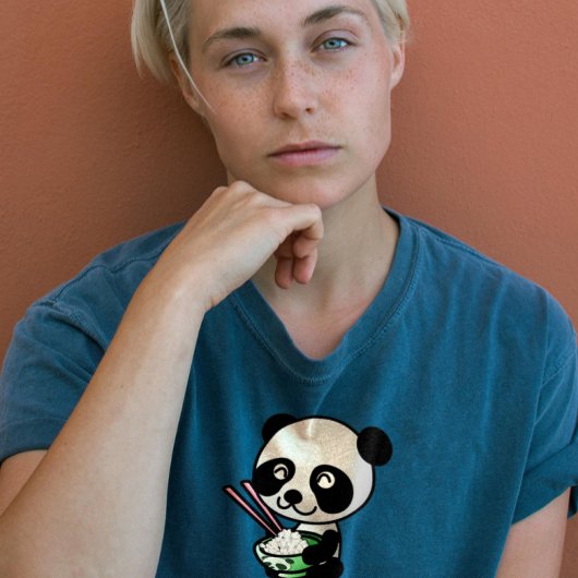 SUSHI PANDA BEAR NIEDLICHE FRAUEN T - SHIRT