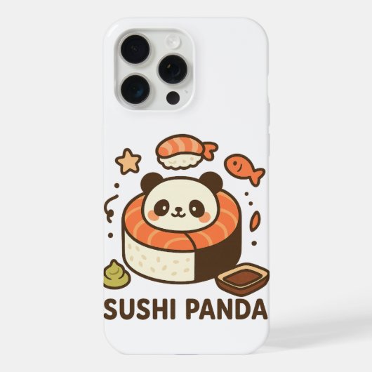 Sushi Panda iPhone Hülle (Rückseite)
