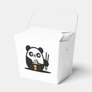 Sushi Panda Paper Bevorzugung Box, Ausnehmen 2x2x2 Geschenkschachtel