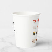 Sushi Paper Cups – Japanese Kanji Design Pappbecher (Rechts)