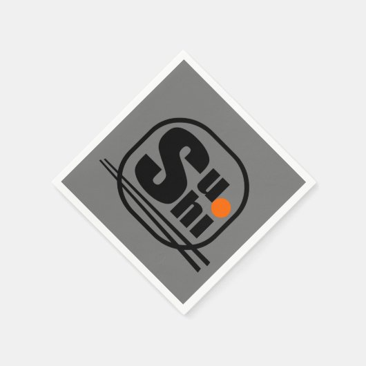 Sushi Paper Napkins Serviette (Ecke)