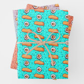 Sushi-Papierblätter Geschenkpapier Set (Beispiel)
