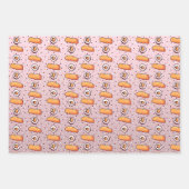 Sushi-Papierblätter Geschenkpapier Set (Vorderseite 2)