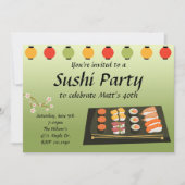 Sushi-Party Einladung (Vorderseite)