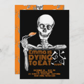 SUSHI-Party Einladungen (Vorne/Hinten)