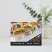Sushi-Party Einladungen (Stehend Vorderseite)
