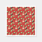 Sushi Party Hibachi Sushi Rolls und Chopsticks Serviette (Vorderseite)