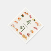 Sushi Party Invitation　寿司 Serviette (Ecke)