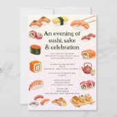 Sushi Party Invitation Einladung (Vorderseite)