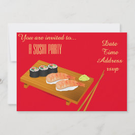 Sushi-Party-Japaner-Party Einladung