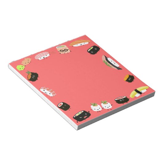 Sushi Party Notizblock (angewinkelt)
